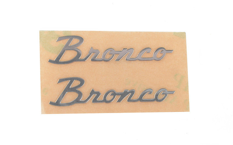 VVV-C1268 Side Metal Emblem for Axial SCX10 III Early Ford Bronco (Silver) RC 4WD