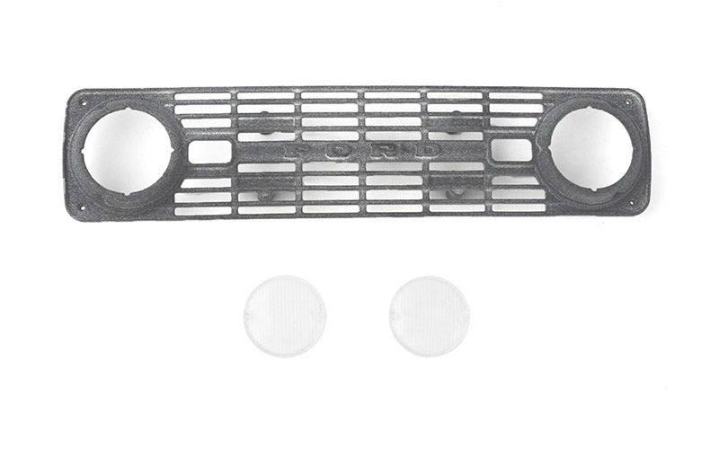 VVV-C1270 Front Grille and Lenses for Axial SCX10 III Early Ford Bronco (Gray) RC 4WD