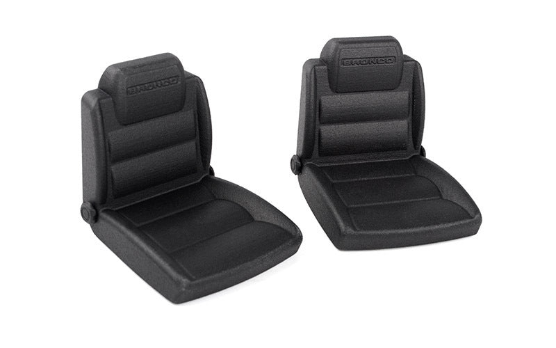 VVV-C1291 Bucket Seats for Axial SCX10 III Early Ford Bronco (Black) RC 4WD