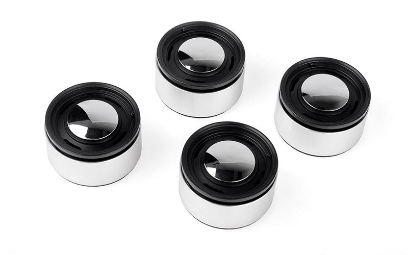 VVV-C1305 Analog 1.9'' Aluminum CAP Wheels (Black) RC 4WD