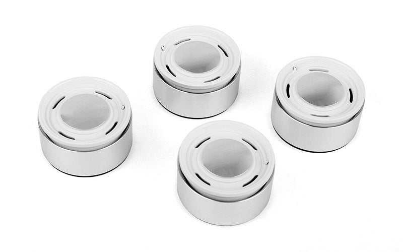 VVV-C1306 Analog 1.9'' Aluminum CAP Wheels (White) RC 4WD