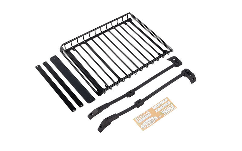 VVV-C1316 Steel Tube Roof Rack w/Roof Rails for Traxxas TRX-4 2021 Ford Bronco RC 4WD
