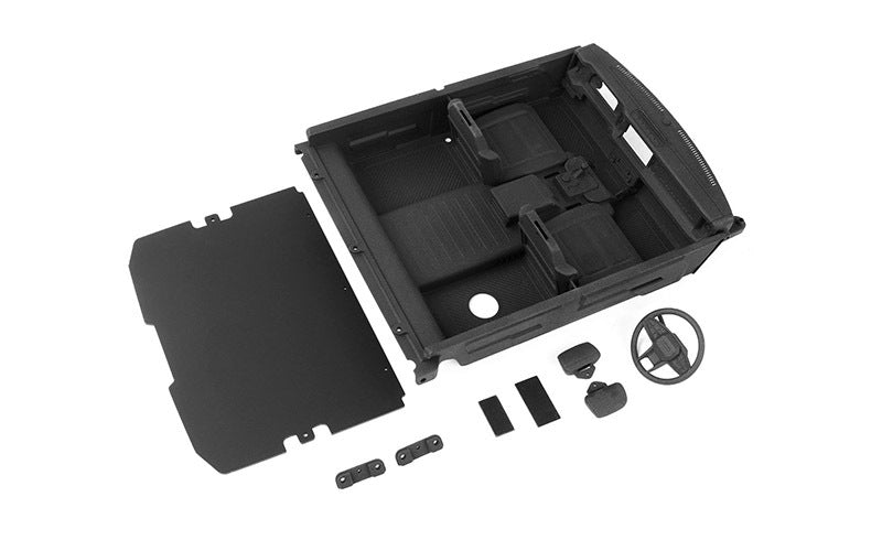 VVV-C1320 Detailed Interior Cab w/Rear Deck Cover for Traxxas TRX-4 2021 Ford Bronco RC 4WD