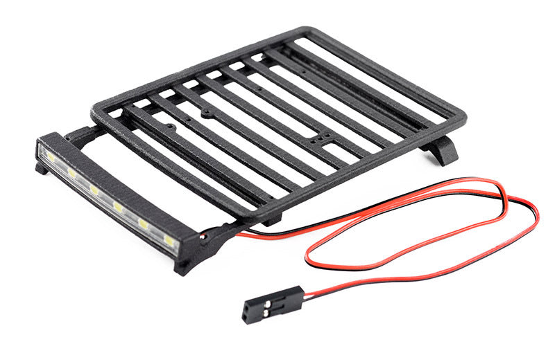 VVV-C1377 Flat Rack w/LED for Axial SCX24 2021 Ford Bronco RC 4WD