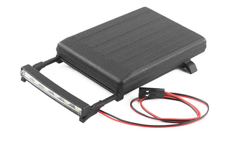 VVV-C1379 Roof Rack and Cargo Carrier w/LED for Axial SCX24 2021 Ford Bronco RC 4WD