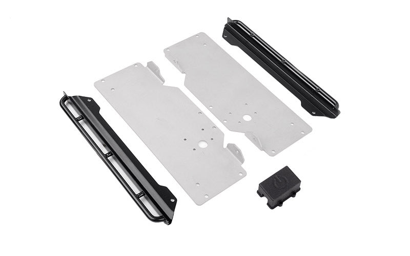 VVV-C1419 Chassis Side Guard And Sliders W/ Switch Box for RC4WD Trail Finder 2 Truck Kit "LWB" W/ 1980 Toyota Land Cruiser FJ55 Lexan Body Set RC 4WD
