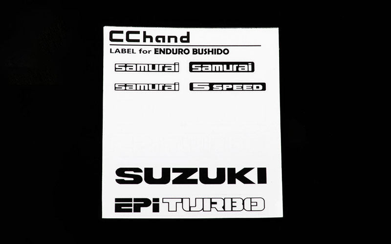 VVV-C1454 Decal Sheet for Enduro Bushido RC 4WD