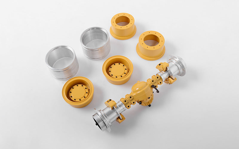 VVV-S0156 Complete Front Axle Assembly for Earth Mover RC 4WD