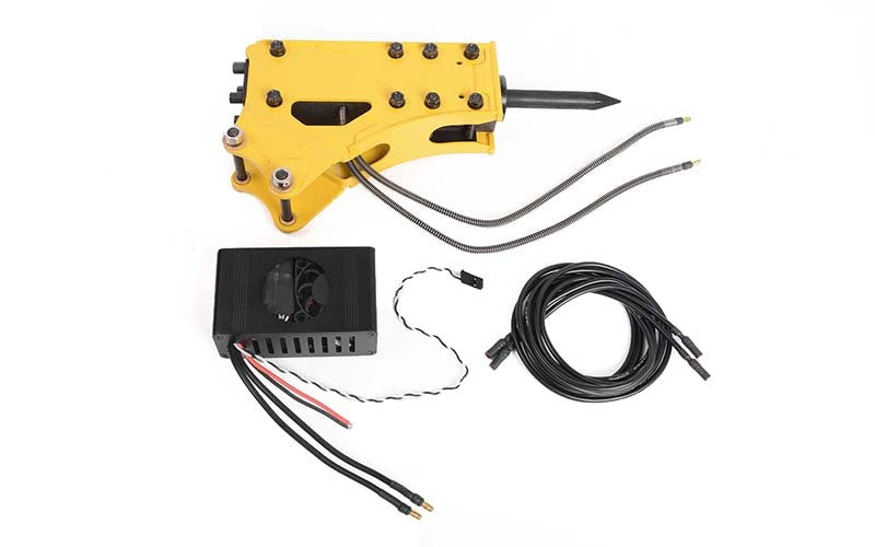 VVV-S0245 Breaker / Hammer Accessory for 1/14 Scale RTR Earth Digger 360L Hydraulic Excavator (Yellow) RC 4WD