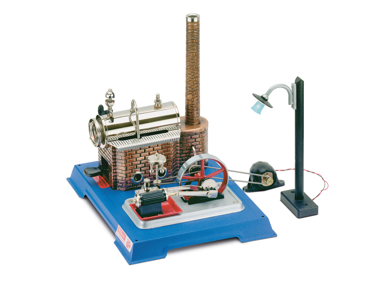 Wilesco D 105 Steam Engine Electric Light W00105