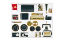 Wilesco D 376 Steam Roller Kit, black/brass W00376