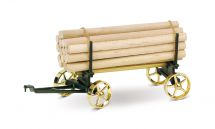 Wilesco A 426 Lumber wagon black/brass W00426