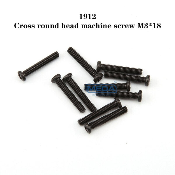 WL104001-1912  Phillips round head machine screw 3*18PM