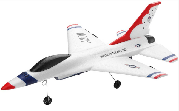 WLA200 Wltoys RC Fixed Wing XK A200 F-16B RC Airplane 2.4GHz 2CH RC