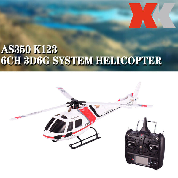 WLK123 Wltoys XK K123 6CH 3D 6G System Brushless Motor RC Helicopter With Transmitter