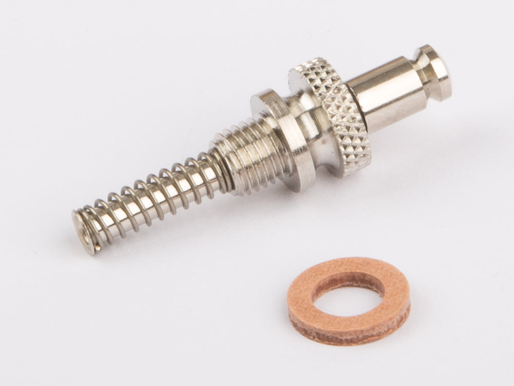 Wilesco Spring Loaded Safety Valve. Screw M6 X 0.75 Fine Thread. Nicke WSP1513