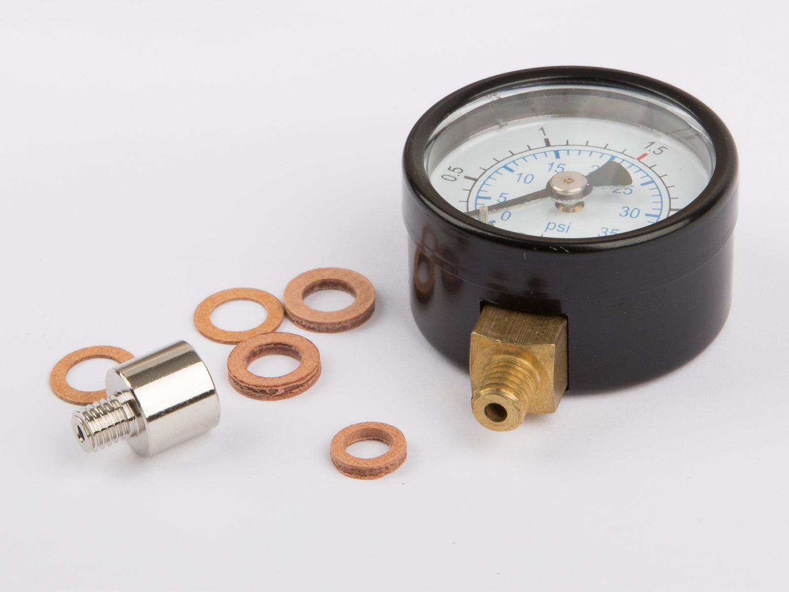 Wilesco Manometer w/ Connection On The Bottom. M6. 30 mm Dia. (D18. 20 WSP1528