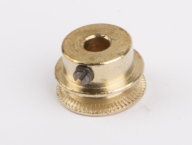 Wilesco Grooved Pulley. Polished Brass. 14 Mm Diameter WSP1628