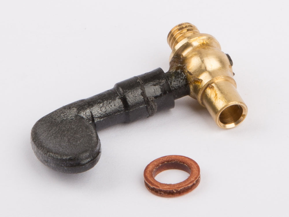 Wilesco Steam Regulator, Brass, w/ Plastic Handle-D366,367,406,407,430,396,496 WSP1720