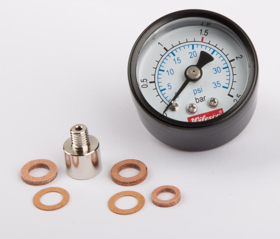 Wilesco Manometer With Rear Threadm5. 30 Mm Diameter (D15.21) WSP1938