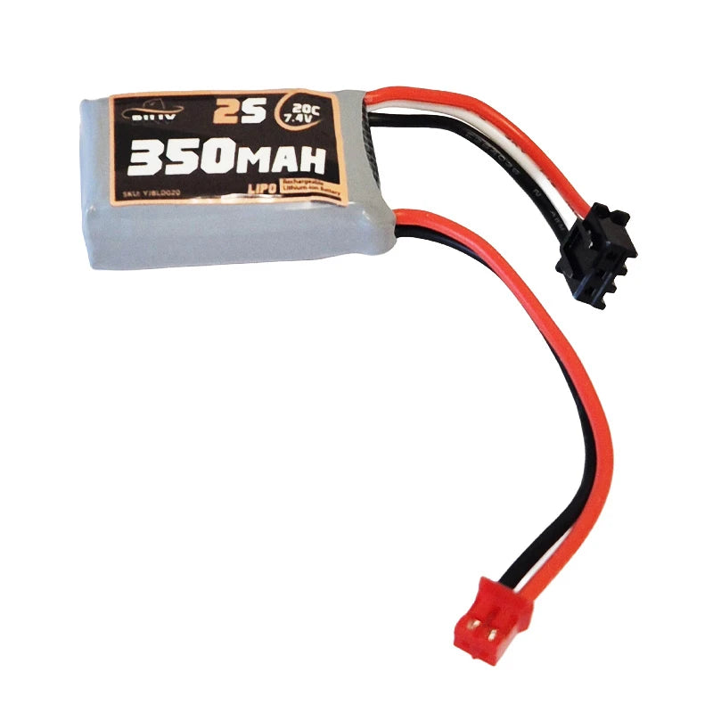 Billy RC 350mAh 2S 7.4V 20C LiPo Battery with PH2.0 Connector, Micro-B/T - YJBLD020