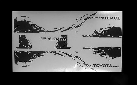 Z-B0141 RC4WD Dirty Stripes for Mojave II 2/4 Door Decal Sheet (Black) RC 4WD