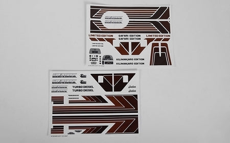 Z-B0142 Complete Graphic Decal Set for Cruiser Body RC 4WD