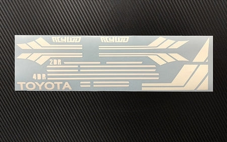 Z-B0168 RC4WD Clean Stripes for Mojave II 2/4 Door Decal Sheet (White) RC 4WD