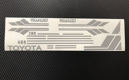 Z-B0174 RC4WD Clean Stripes for Mojave II 2/4 Door Decal Sheet (Grey) RC 4WD