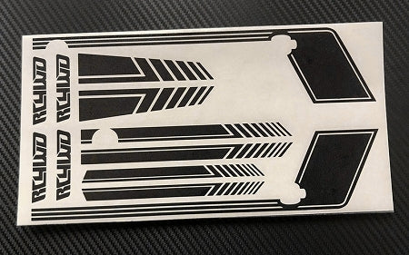Z-B0179 RC4WD Clean Stripes D90 Decal Sheet (Black) RC 4WD
