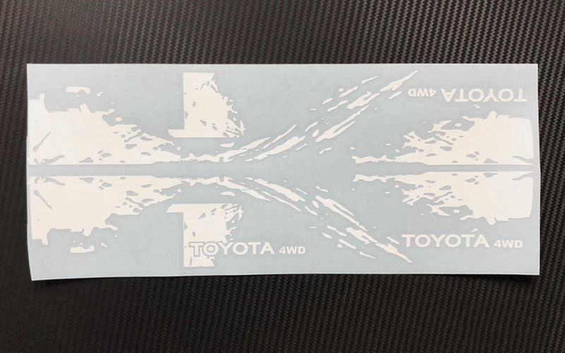 Z-B0203 RC4WD Dirty Stripes for Mojave II 2/4 Door Decal Sheet (White) RC 4WD