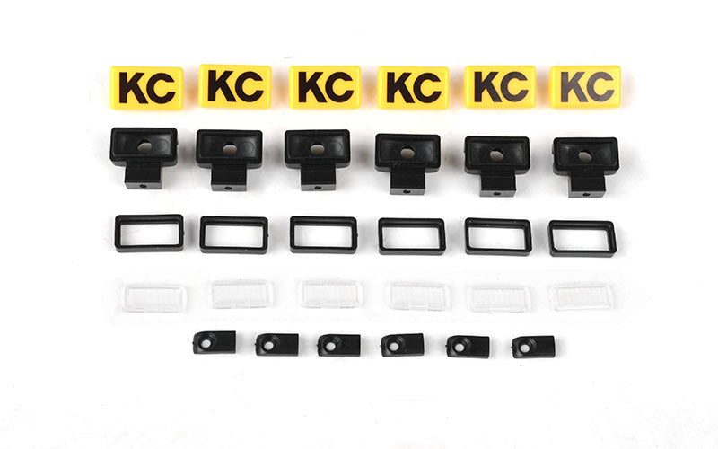 Z-E0132  RC4WD KC HiLiTES Rectangle Lights with Covers RC 4WD