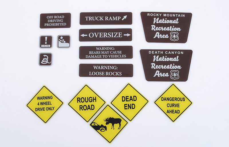Z-L0064 Tough Terrain Scale Signs RC 4WD