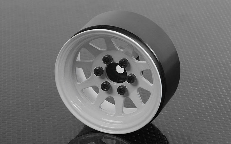 Z-Q0082 OEM Stamped Steel 1.9" Single Beadlock Wheel (White) RC 4WD