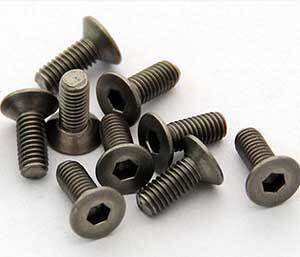 Z-S0099 Titanium Flat Head Socket Cap Screws M3x8mm (10) RC 4WD