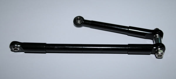 Z-S0163 Front Steering Links for Worminator 6x6 Axles (Black) RC 4WD