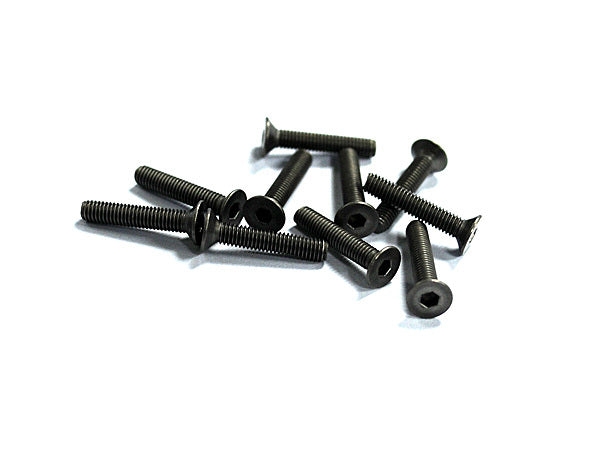 Z-S0177 Titanium Flat Head Socket Screws M3x16mm (10) RC 4WD