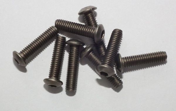 Z-S0179 Titanium Hex Socket Screws M4x16mm (10) RC 4WD