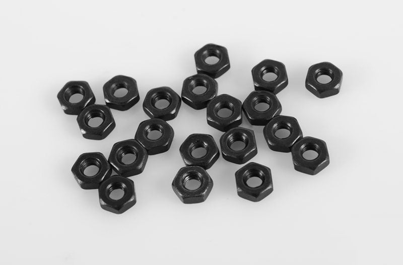 Z-S0303 Regular M2.5 Black Nuts (20) RC 4WD