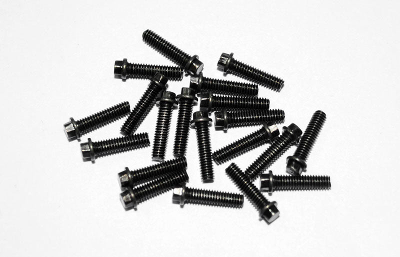 Z-S0381 RC4WD Miniature Scale Hex Bolts (M2.5 x10mm) (Black) RC 4WD