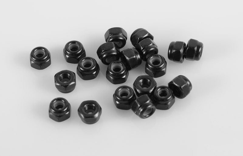 Z-S0512 Nylock Nuts M2.5 (Black) RC 4WD