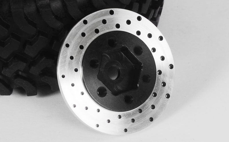Z-S0530 1.9"/2.2" 6 Lug Steel Wheel Hex Hub with Brake Rotor RC 4WD