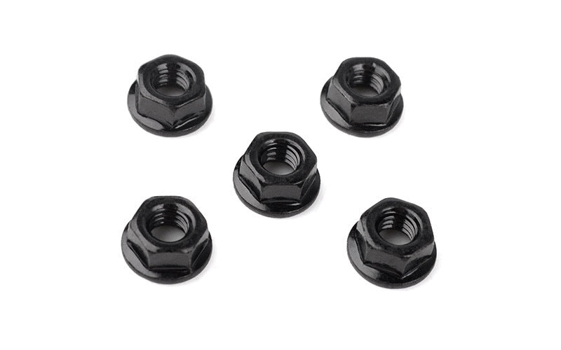 Z-S0547 M4 Low Profile Flanged Lock Nut (Black) RC 4WD
