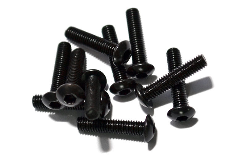 Z-S0655 Steel Button Head Cap Screws M3 x 14mm (10) RC 4WD