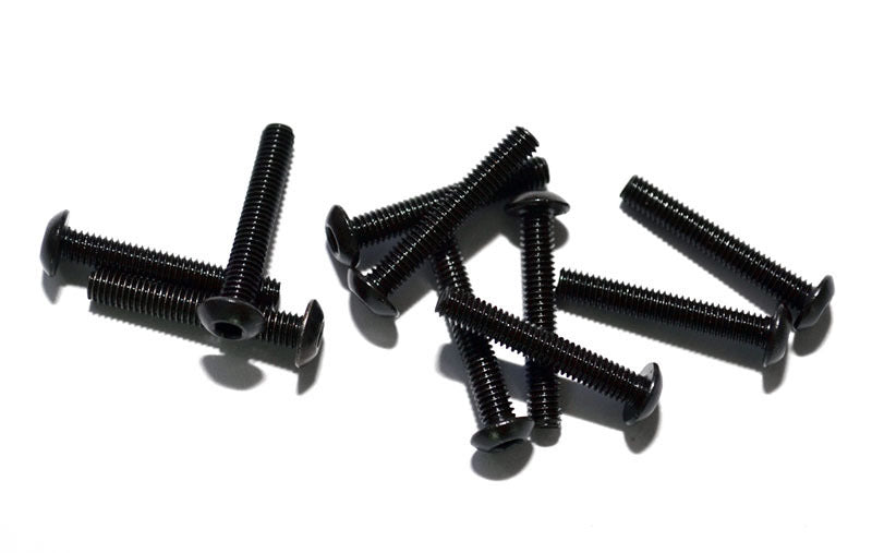 Z-S0657 Steel Button Head Cap Screws M3 x 18mm (10) RC 4WD