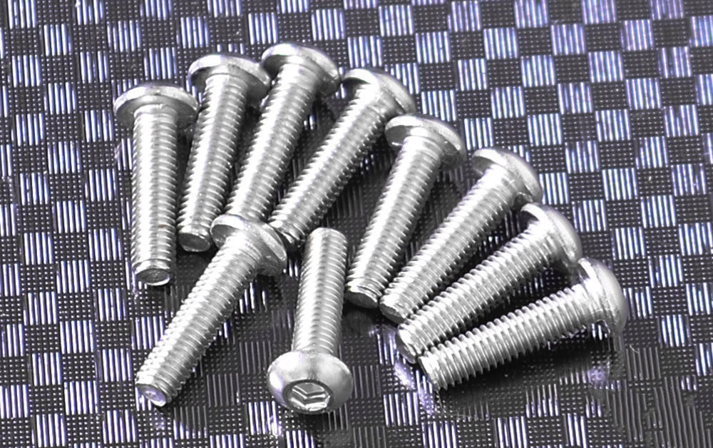 Z-S0721 Button Head Cap Screws M3 x 12mm (10) RC 4WD