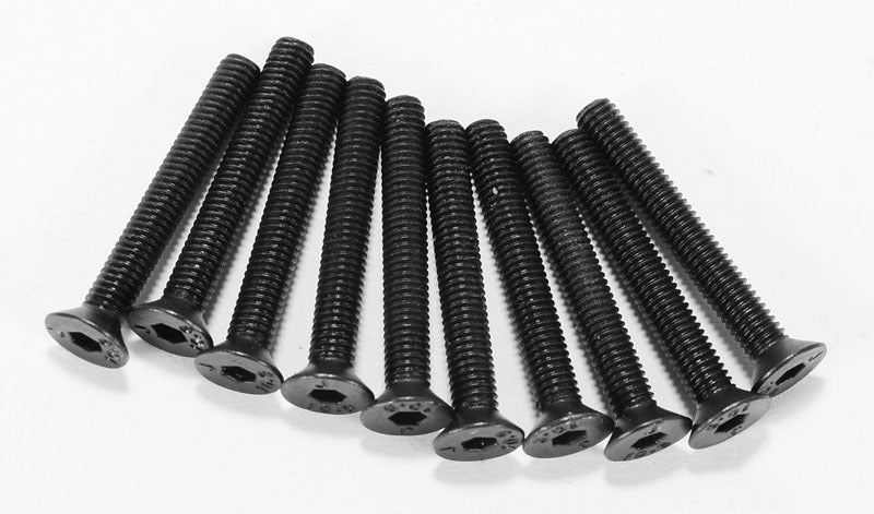 Z-S0747 Steel Flat Head Cap Screws M3 x 22mm (10) RC 4WD