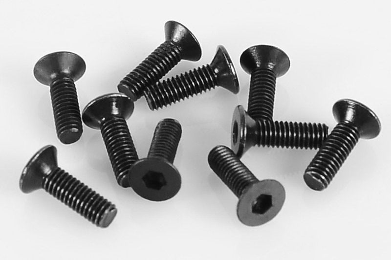 Z-S0860 Steel Flat Head Cap Screws M3 x 10mm (10) RC 4WD