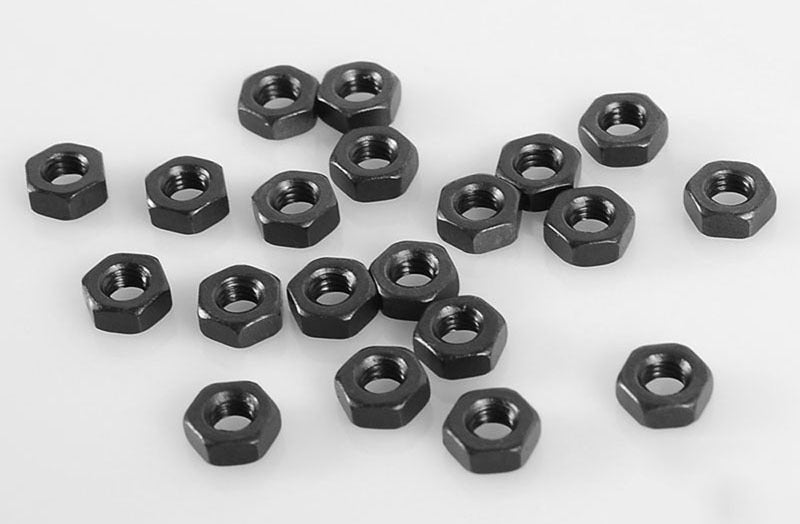Z-S0872 Regular M3 Black Nuts (20) RC 4WD