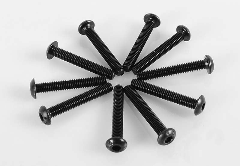 Z-S0895 Steel Button Head Cap Screws M3 x 20mm (10) RC 4WD